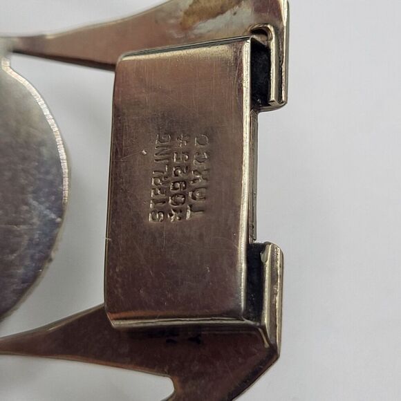Taxco Sterling Silver Abalone Bracelet 7in - Picture 7 of 7